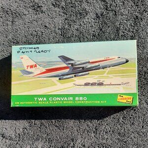 Lindberg 1:189 TWA Convair 880 Vintage 1966 Model Airplane Kit 409-75